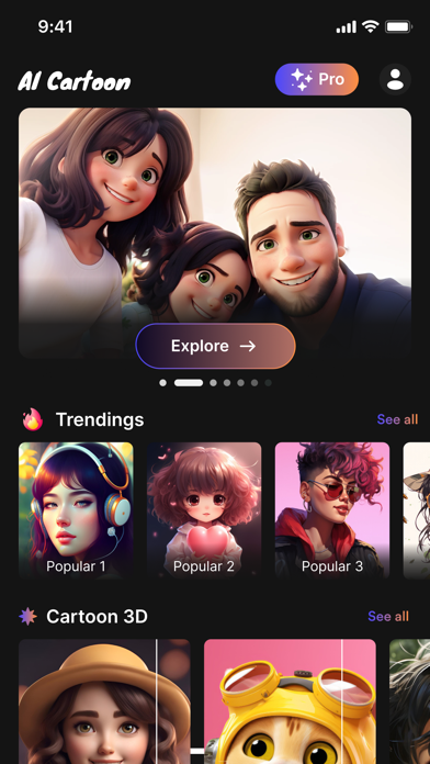 Cartoon Photo Editor - ToonAI screenshot