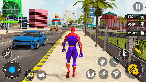 Spider Robot Hero Car Games screenshot