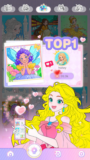 Princess Game Fantasy Coloring screenshot