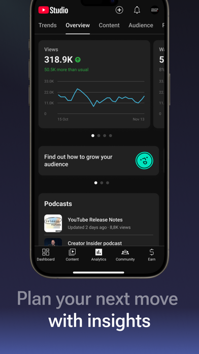 YouTube Studio screenshot