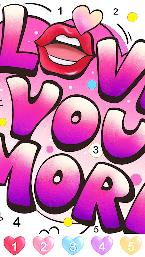 Graffiti Quote Color by number screenshot