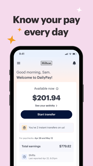 DailyPay On-Demand Pay screenshot
