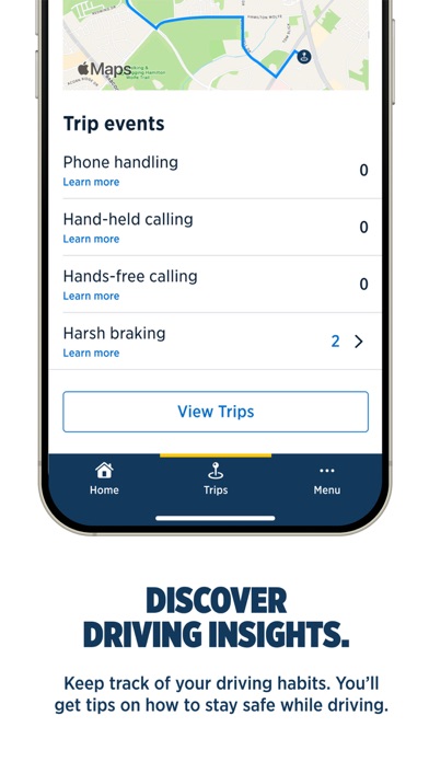 USAA DriveSafe screenshot