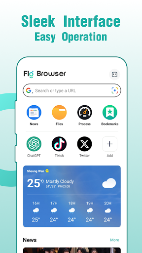 Fly Browser-Search & Private screenshot