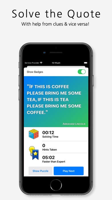 Acrostic Crossword Puzzles screenshot