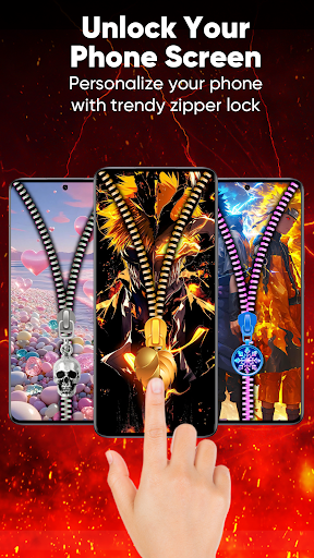 Zipper Lock Screen & Wallpaper screenshot