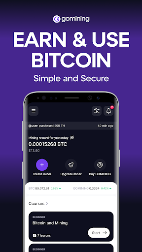GoMining: Mining, Using BTC screenshot