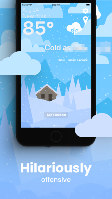 Funny Weather: Rude Forecast screenshot