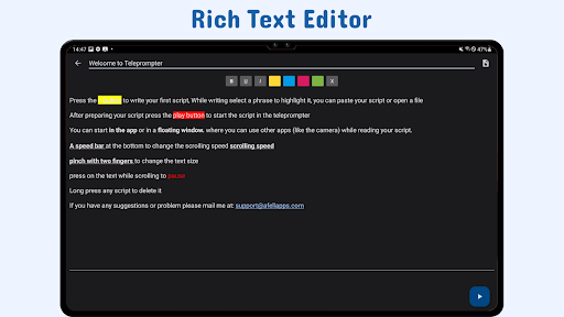 Nano Teleprompter screenshot