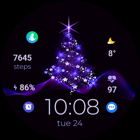 TVV Christmas 2 Watch Face screenshot