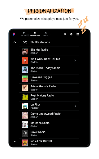 Pandora - Music & Podcasts screenshot