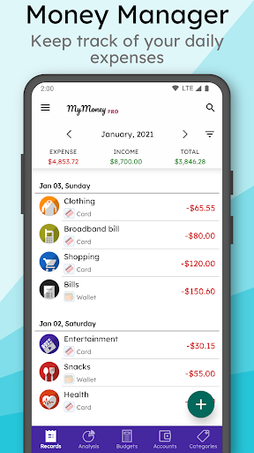 MyMoney Pro - Expense & Budget screenshot