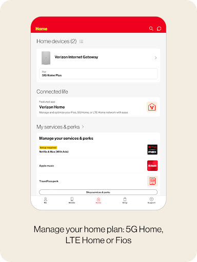 My Verizon screenshot
