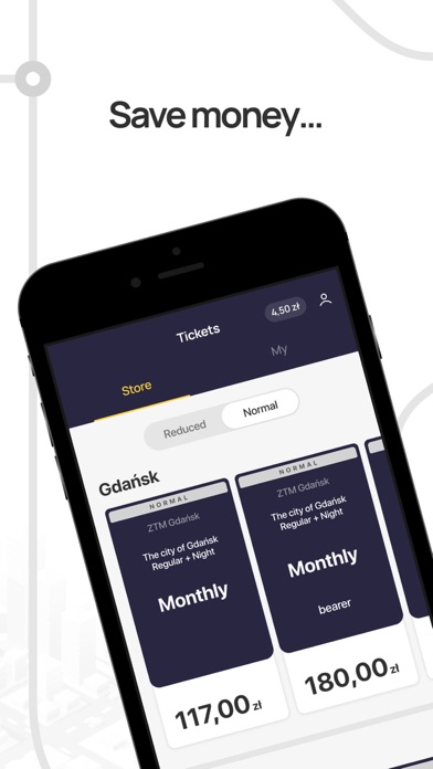 Jakdojade: public transport screenshot