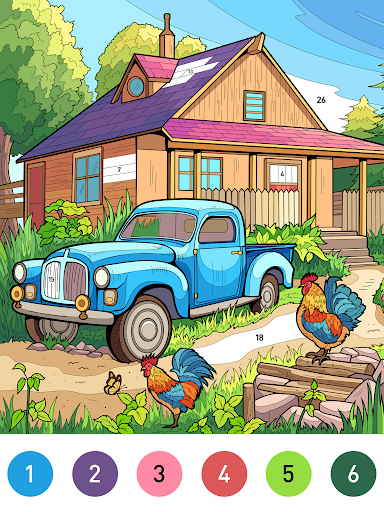 Country Farm Coloring Book screenshot