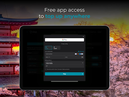 Ubigi: Travel eSIM & data plan screenshot