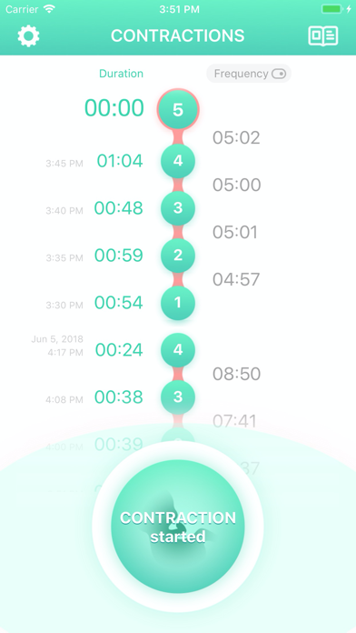 Contraction Timer & Counter 9m screenshot