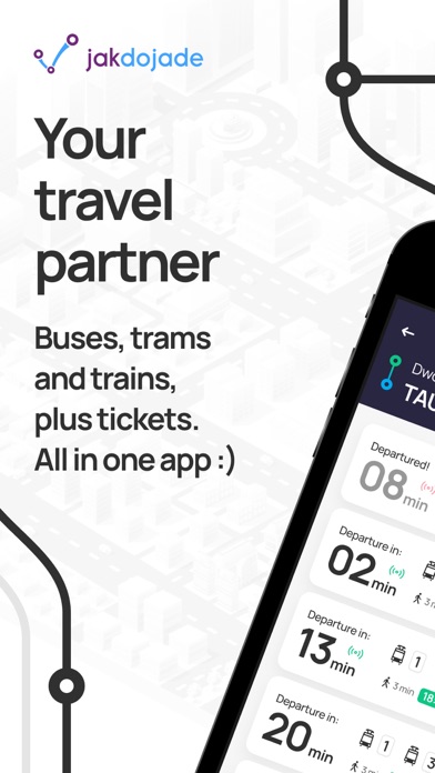 Jakdojade: public transport screenshot