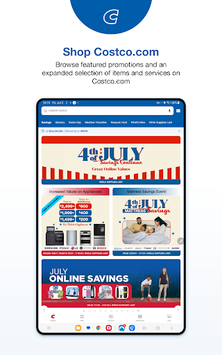 Costco Wholesale screenshot