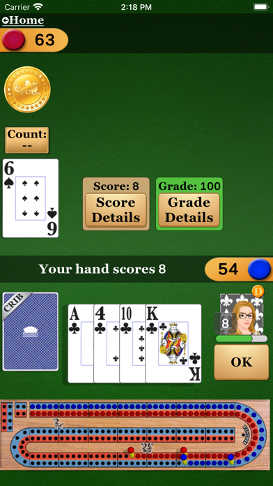 Cribbage Pro Online! screenshot