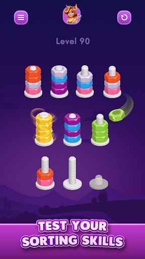 Nut Sort: Color Sorting Game screenshot