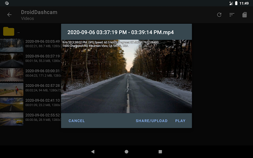 Droid Dashcam - Video Recorder screenshot