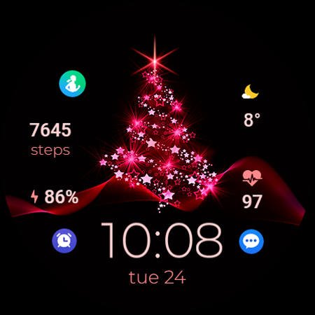 TVV Christmas 2 Watch Face screenshot