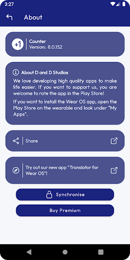 Counter for Wear OS screenshot