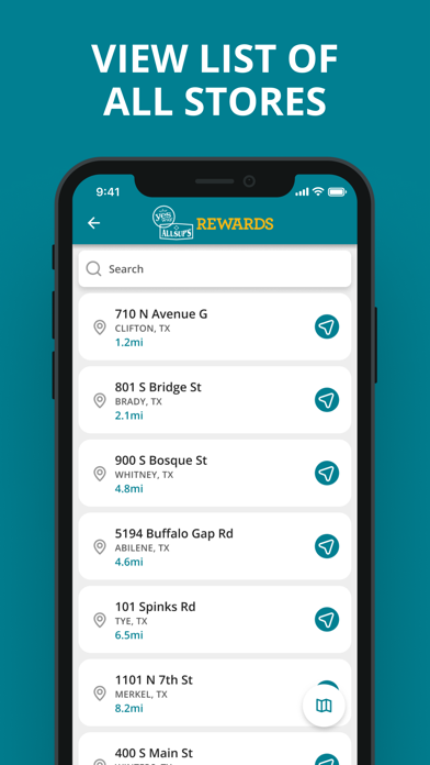 Yesway & Allsup’s Rewards screenshot