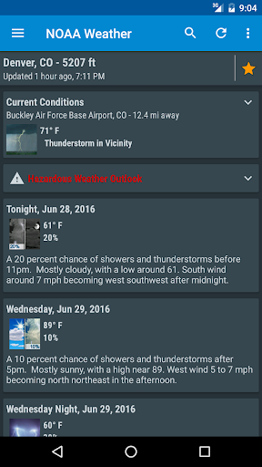 NOAA Weather & Tides screenshot