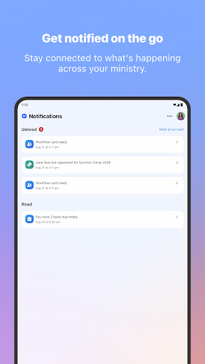 Planning Center screenshot