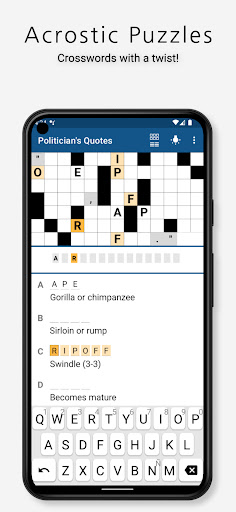 Acrostic Crossword Puzzles screenshot