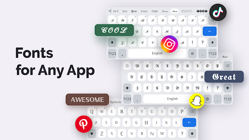 Fonts Art: Cute Keyboard Font screenshot