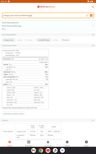 WolframAlpha Classic screenshot