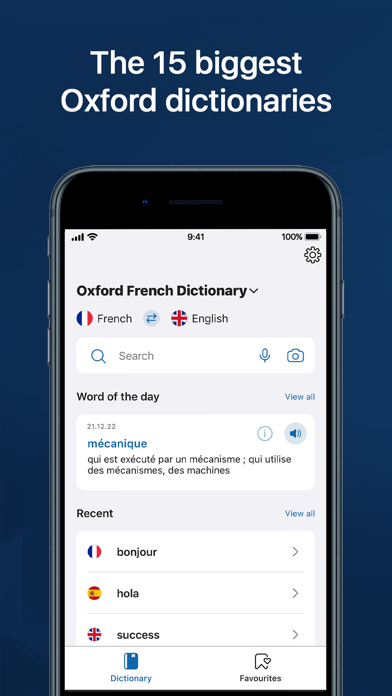 Oxford Dictionary & Thesaurus screenshot
