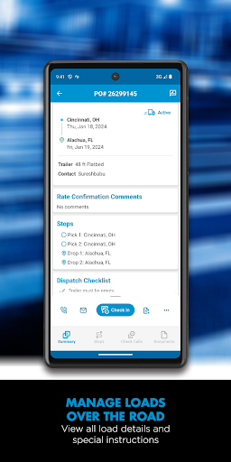 TQL Carrier Dashboard screenshot