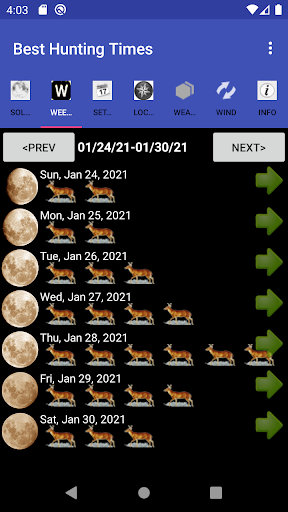 Best Hunting Times screenshot