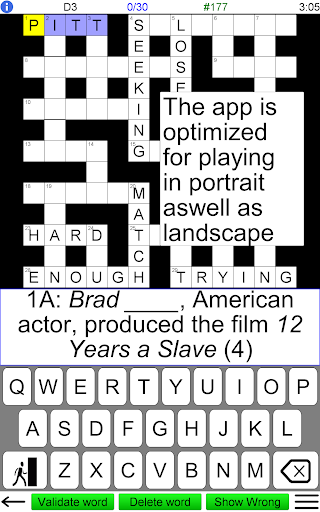 Crossword Unlimited screenshot