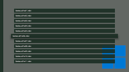 Vimu Media Player for TV screenshot