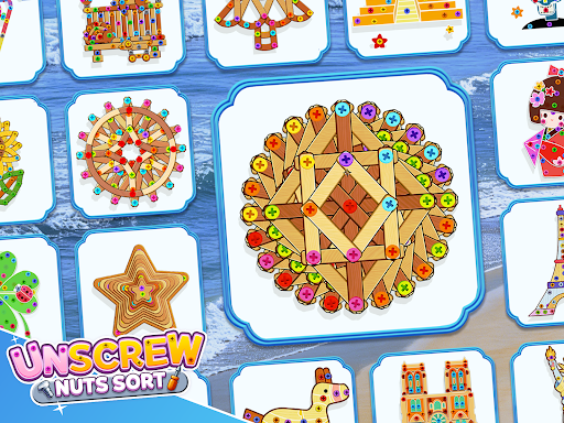 Unscrew Nuts Sort®: Pin Puzzle screenshot