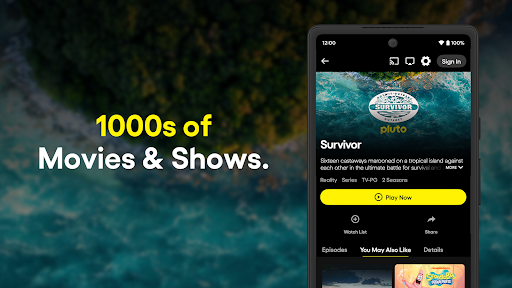 PlutoTV: Live TV & Free Movies screenshot