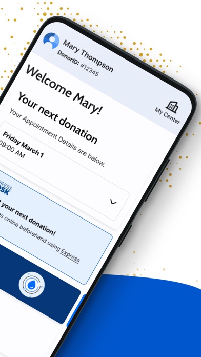 Grifols Plasma Donor Hub screenshot