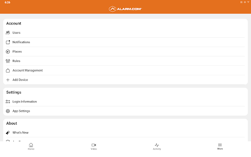 Alarm.com screenshot