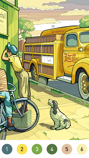 Nostalgia Color by number game screenshot