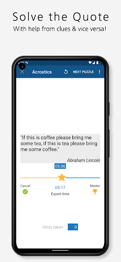 Acrostic Crossword Puzzles screenshot