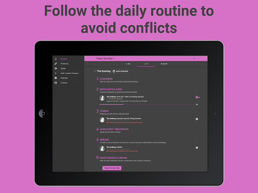 Skincare Routine screenshot