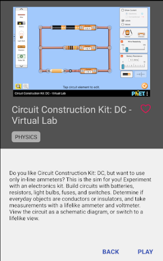 PhET Simulations screenshot
