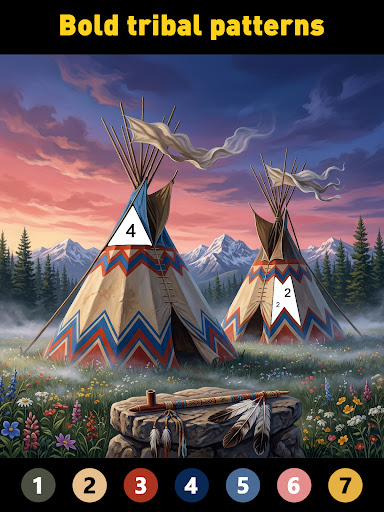 Tribal Art Coloring Book screenshot