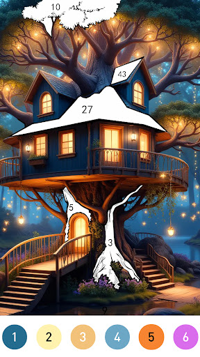 Fantasy Color By Number Game screenshot