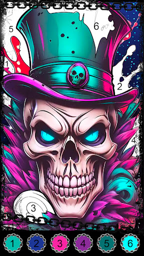 Dark, Horror Color by Number screenshot